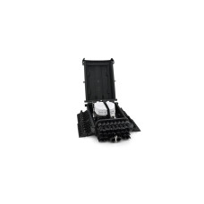 Муфта оптична Merlion 2 вводи, до 4-х касет, до 96 зварок, матеріал ABS (ML-OP-F205)