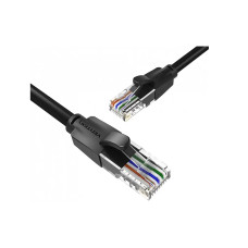 Патч-корд 0.5м, UTP cat 6 RJ-45 black Vention (IBEBD)