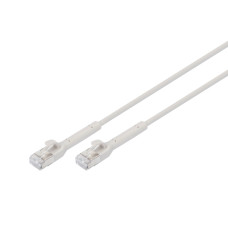 Патч-корд 2м, SFTP, cat.6A, AWG 32/7, Cu, TPE-LSZH, гнучкий, grey Digitus (DK-1632-A-020B)