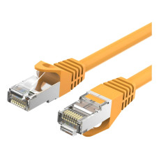 Патч-корд 0.3м, RJ-45 cat 6a S/FTP yellow Vention (VPC6SSTP-Y030)