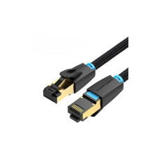Патч-корд 2м, S/FTP cat 8 RJ-45 black Vention (IKGBH)
