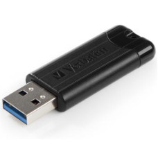 USB флеш накопичувач Verbatim 64GB PinStripe Black USB 3.0 (49318)